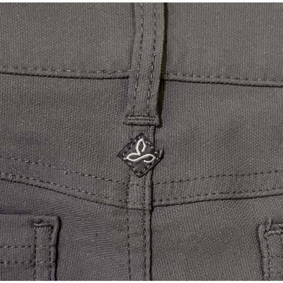 Prana Brenna Moto Women's Size 8 Regular Inseam Gray Pants 30" x 30" - Picture 7 of 9